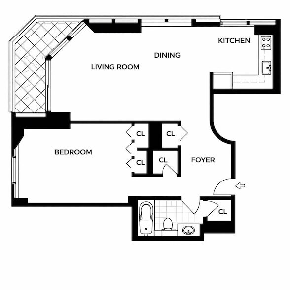 200 E 61st St, Unit 23F in New York, NY - Foto de edificio - Building Photo