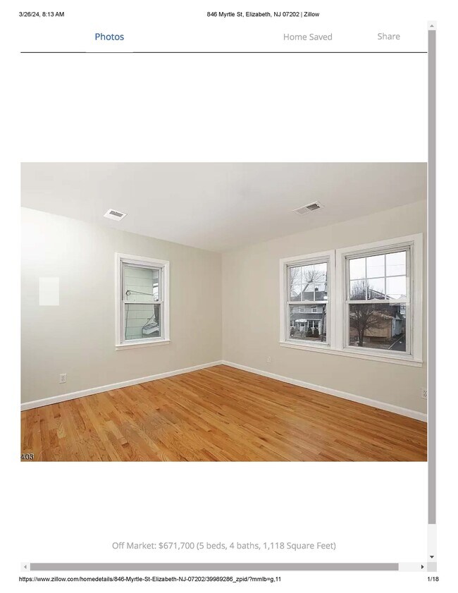 846 Myrtle St Rentals in Elizabeth, NJ