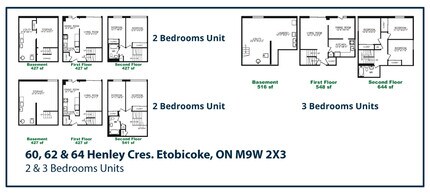 60-64 Henley Cres in Toronto, ON - Building Photo - Floor Plan