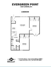 Evergreen Point in East Lansing, MI - Building Photo - Floor Plan