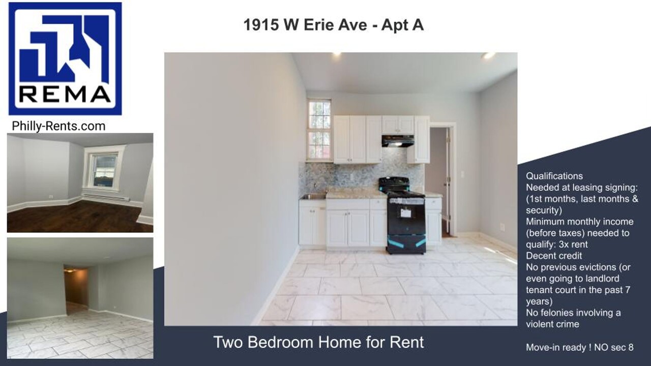 1915 W Erie Ave-Unit -Apt  A in Philadelphia, PA - Building Photo