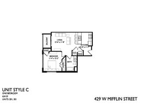 The Bankston Apartments in Madison, WI - Building Photo - Floor Plan
