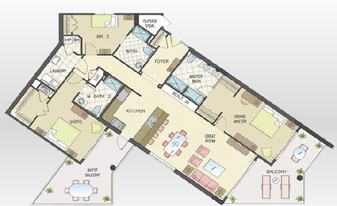 The Meridian in Ocean City, MD - Foto de edificio - Floor Plan