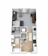 The Carlton House in Lubbock, TX - Foto de edificio - Floor Plan