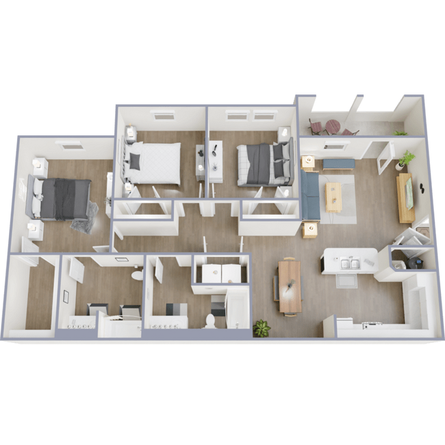 Tulip Creek in Tupelo, MS - Building Photo - Floor Plan