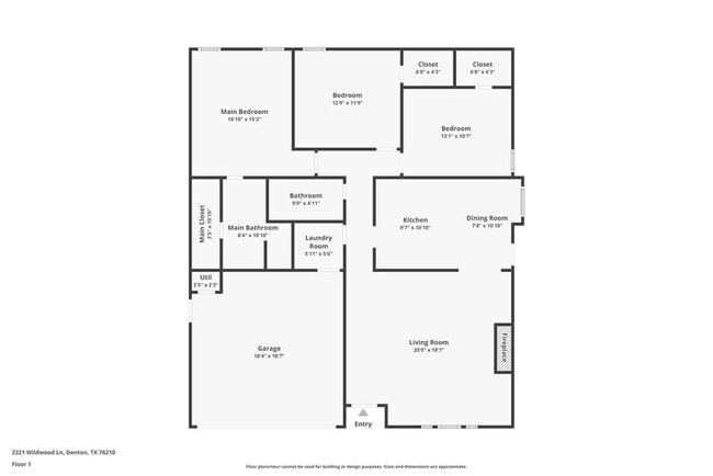 2321 Wildwood Ln in Denton, TX - Building Photo - Building Photo