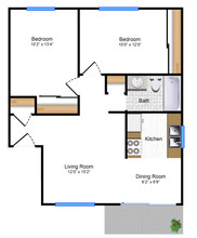 La Salle Manor Apartments in Martinez, CA - Building Photo - Floor Plan