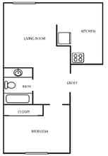 Brent Manor Apartments in Payette, ID - Foto de edificio - Floor Plan