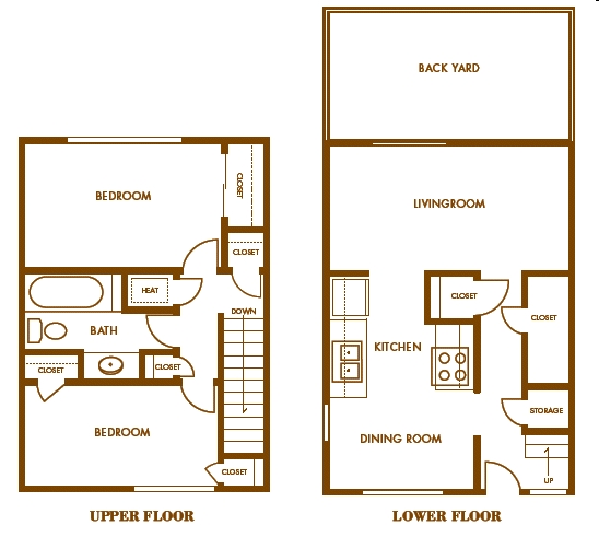 Vineyard Townhomes in Napa, CA - Foto de edificio - Floor Plan