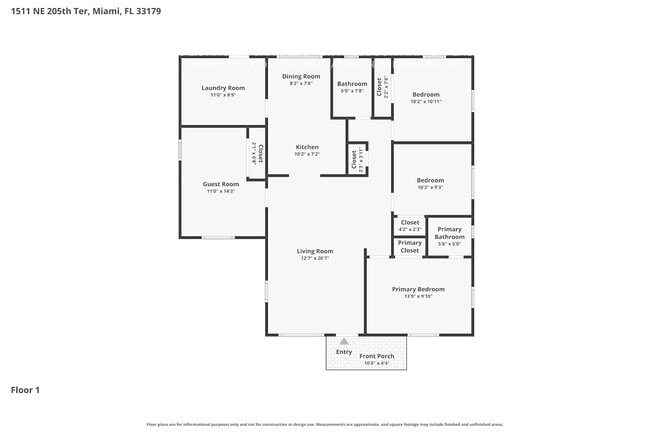 1511 NE 205th Terrace in Miami, FL - Foto de edificio - Building Photo