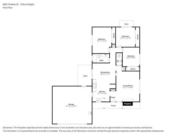 6554 Outlook Dr in Citrus Heights, CA - Building Photo - Building Photo