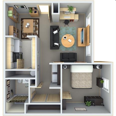 Eagleview Apartments in Ashland, OH - Foto de edificio - Floor Plan