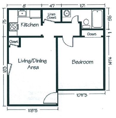 Village Green Apartments in Greenville, NC - Building Photo - Floor Plan