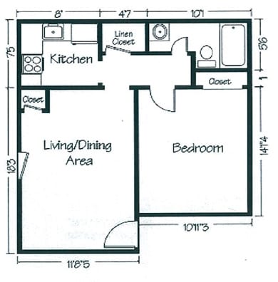 Village Green Apartments in Greenville, NC - Building Photo - Floor Plan