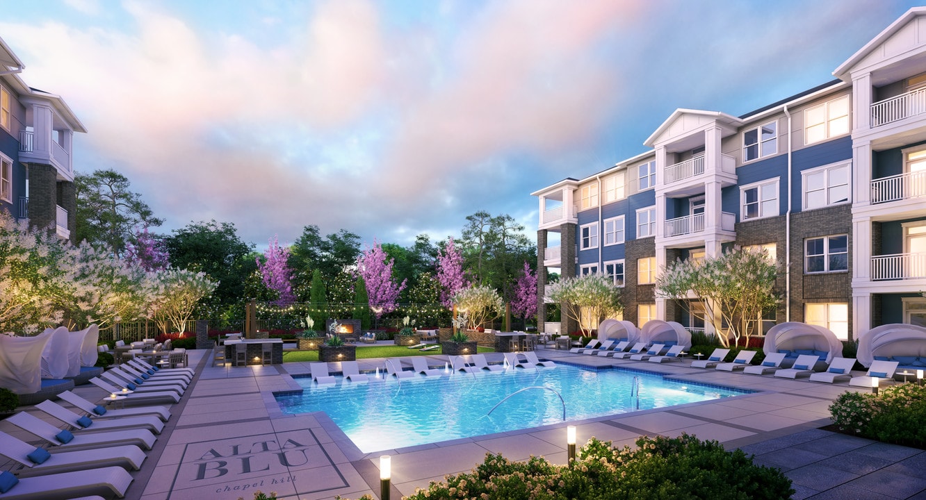 Blu on Farrington in Chapel Hill, NC - Foto de edificio