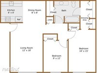 2br 840 h - Pine Valley Apartments in Ann Arbor, Michigan