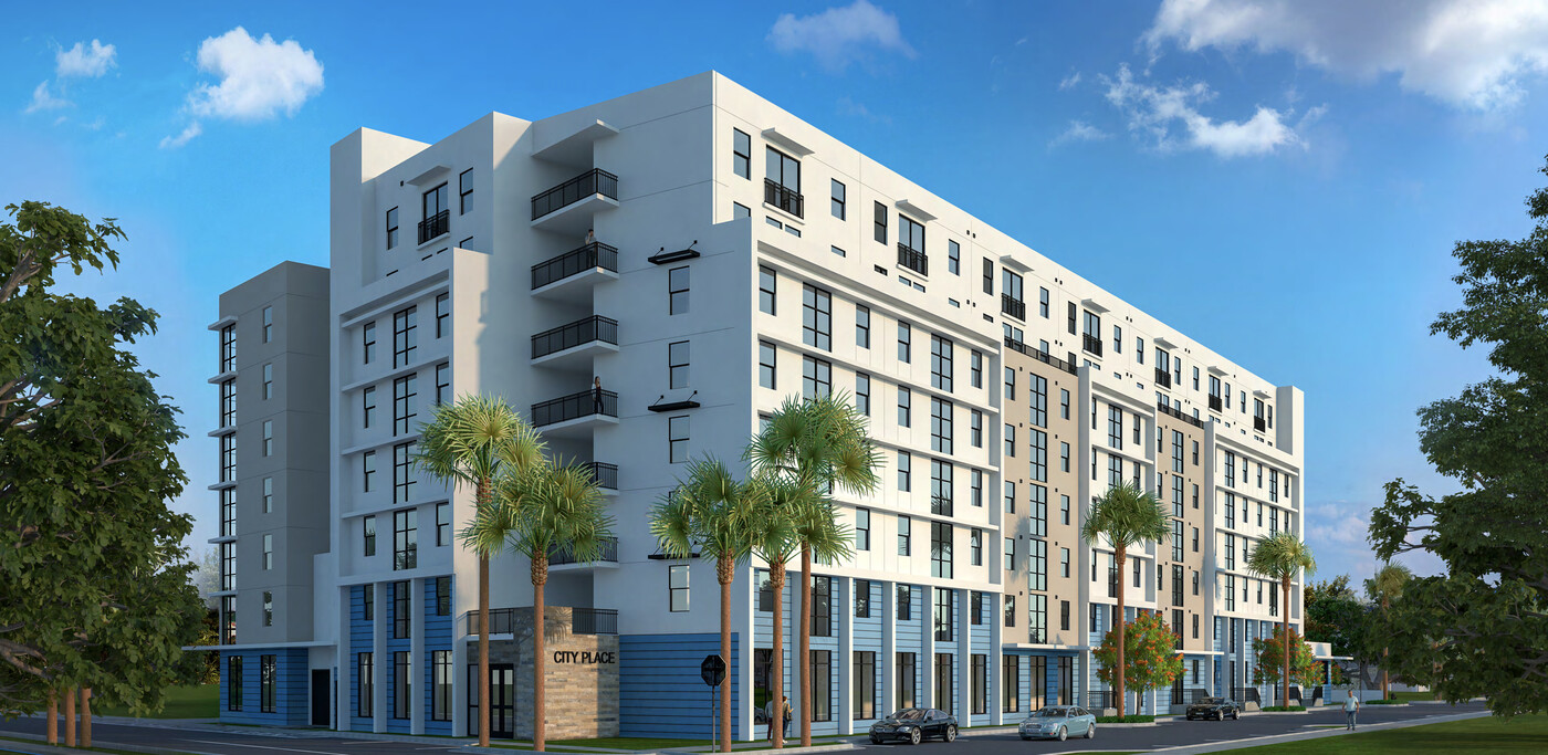 City Place Apartments in Dania Beach, FL - Building Photo