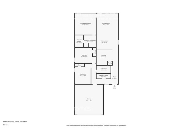 947 Carrick Dr in Ennis, TX - Foto de edificio - Building Photo