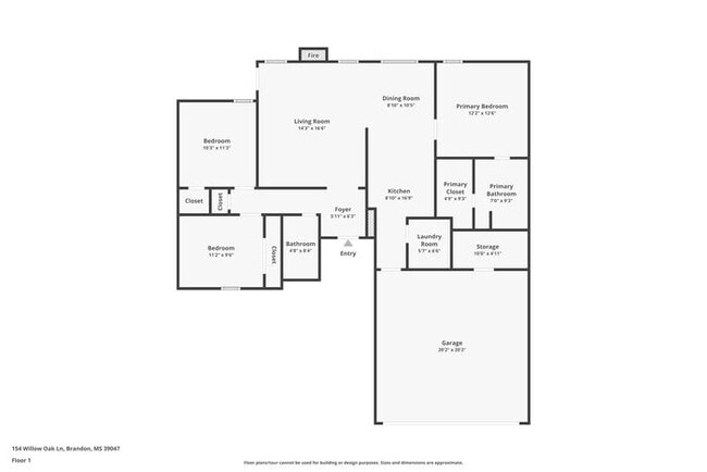 154 Willow Oak Ln in Brandon, MS - Foto de edificio - Building Photo