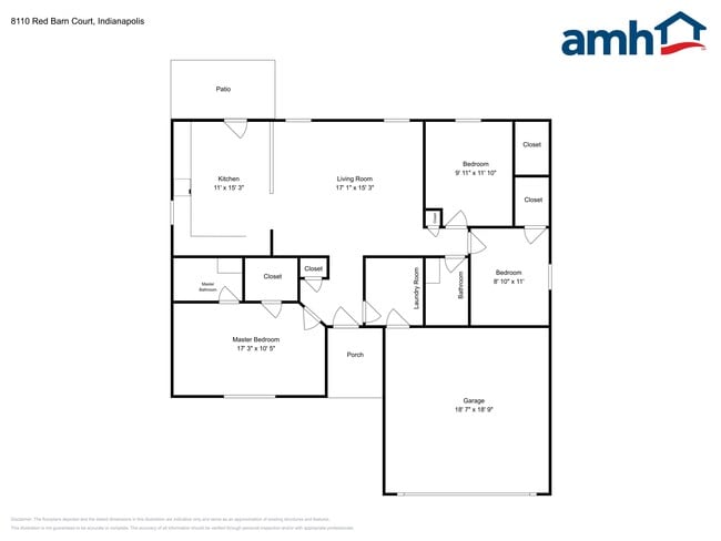 8110 Red Barn Ct in Indianapolis, IN - Foto de edificio - Building Photo