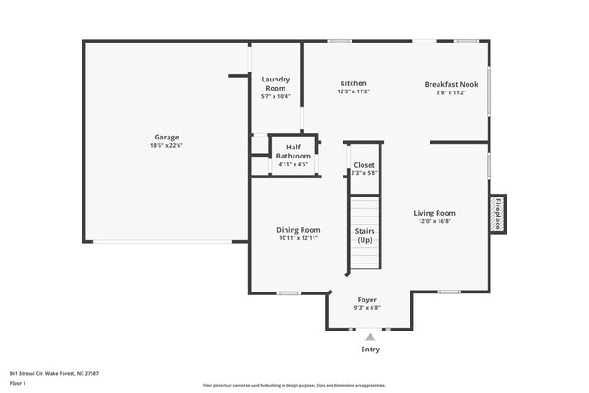 861 Stroud Cir in Wake Forest, NC - Foto de edificio - Building Photo