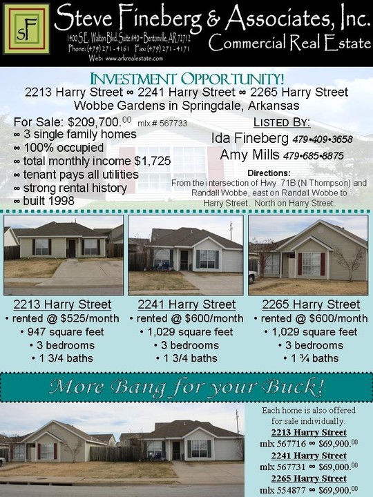 2213-2265 Harry St in Springdale, AR - Building Photo