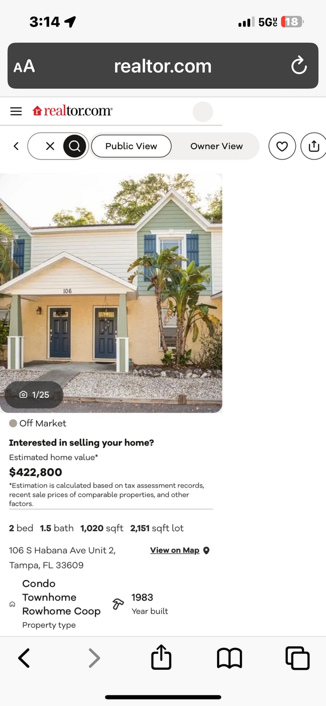 property at 106 S Habana Ave