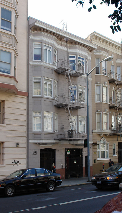 667 O'Farrell St in San Francisco, CA - Foto de edificio