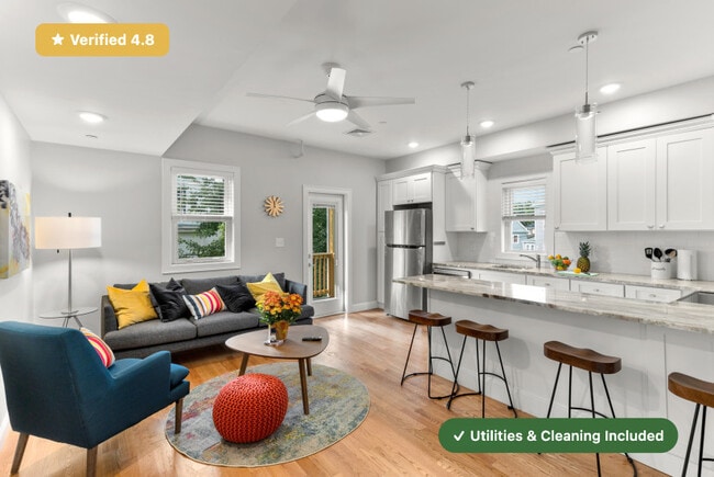 Furnished Bedroom with Private Bath in East Boston