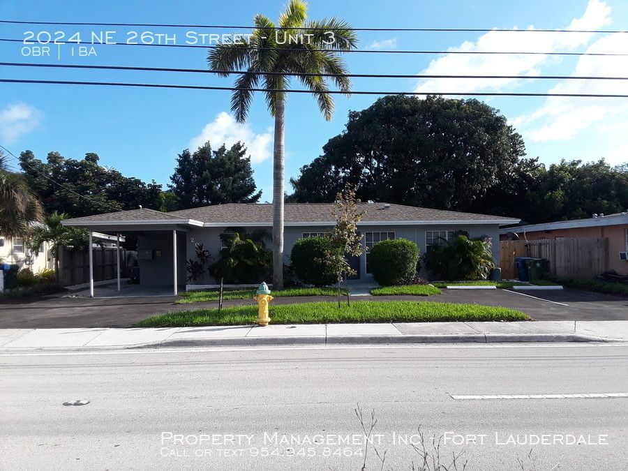2024 NE 26th St-Unit -Unit 3 in Wilton Manors, FL - Building Photo