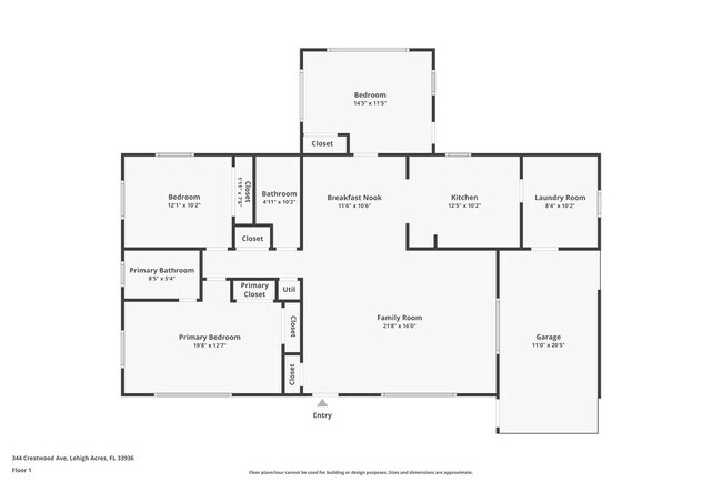 344 Crestwood Ave in Lehigh Acres, FL - Foto de edificio - Building Photo