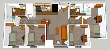 Newman Heights in Platteville, WI - Foto de edificio - Floor Plan