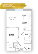 Gallerie Apartments in Kansas City, MO - Foto de edificio - Floor Plan