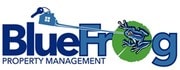 Property Management Company Logo Blue Frog Property Management LLC