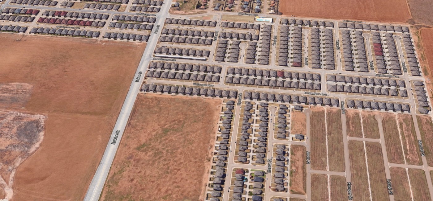 Lynwood Townhomes (Portion of the Community) in Lubbock, TX - Foto de edificio