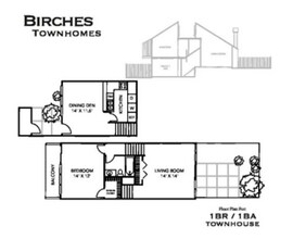 BIRCHES TOWNHOMES in Memphis, TN - Building Photo - Floor Plan