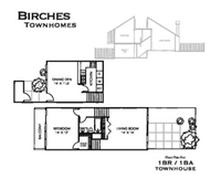 BIRCHES TOWNHOMES in Memphis, TN - Foto de edificio - Floor Plan