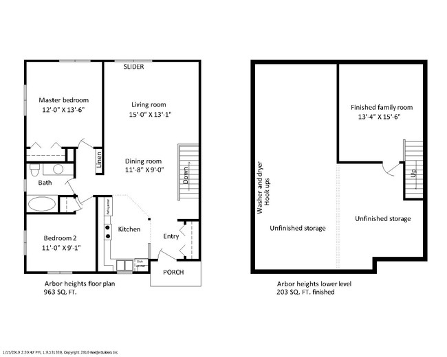 Arbor Heights Townhouses in Hudsonville, MI - Building Photo - Floor Plan