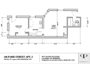 166-168 Park Street in New Haven, CT - Foto de edificio - Floor Plan