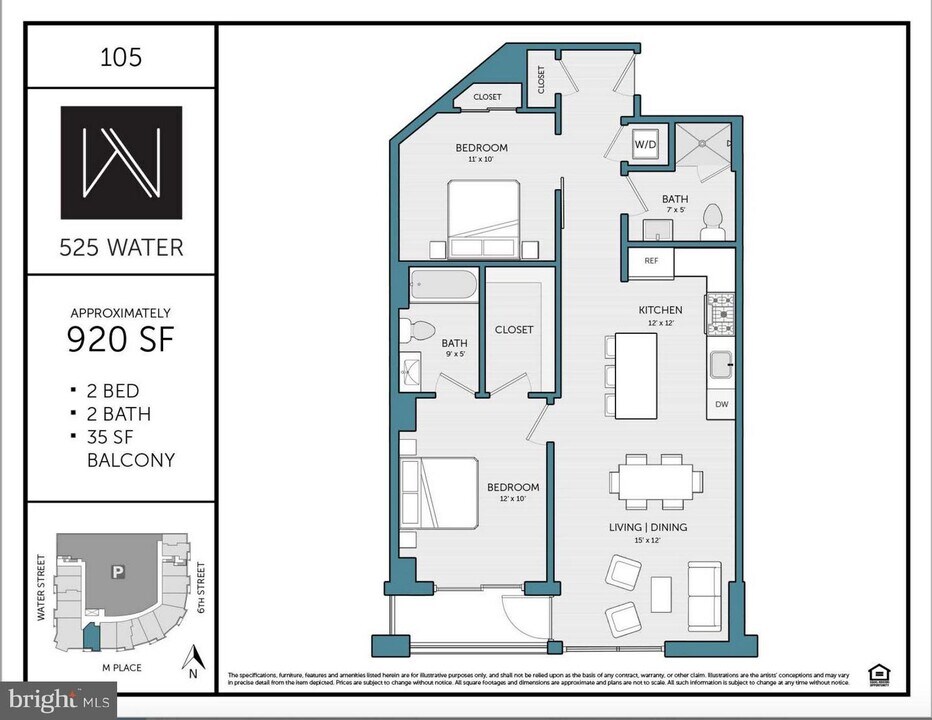 525 Water St SW-Unit -105 in Washington, DC - Building Photo