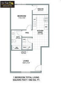 Oak Ridge Apartments in Desoto, MO - Foto de edificio - Floor Plan