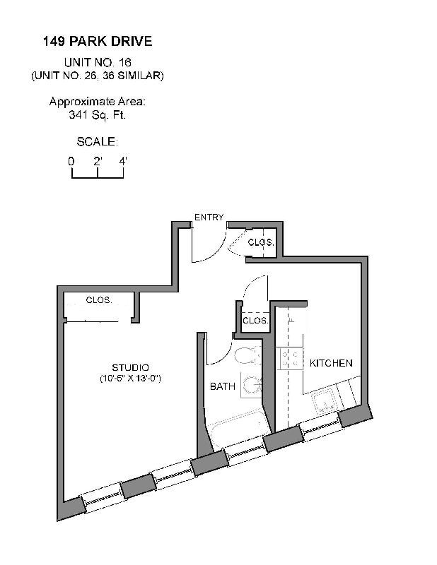 149 Park Dr, Unit 26 in Boston, MA - Foto de edificio - Building Photo