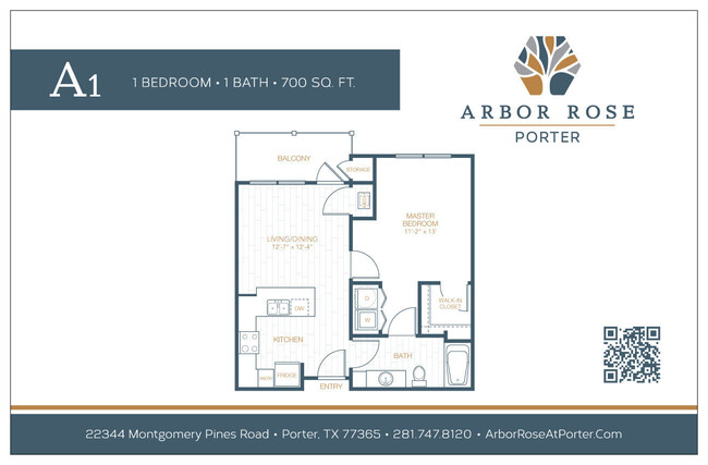 Arbor Rose Porter in Porter, TX - Foto de edificio - Floor Plan