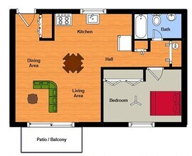 Willow Grove Apartments in New Albany, IN - Foto de edificio - Floor Plan