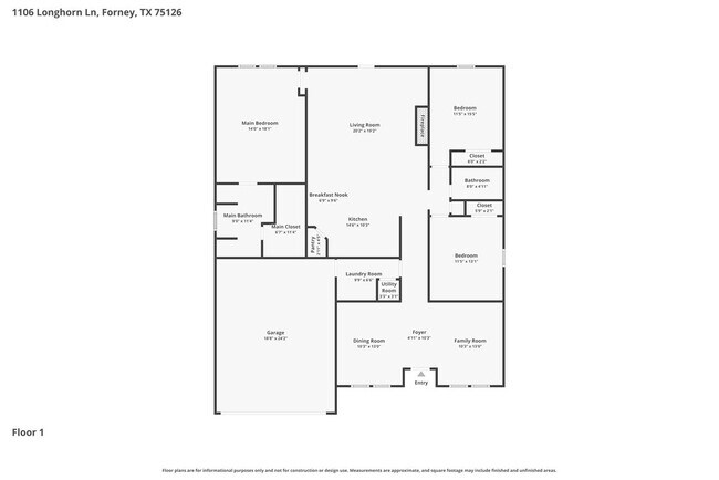 1106 Longhorn Ln in Forney, TX - Foto de edificio - Building Photo