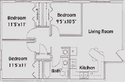 Stadium Heights Apartments in Mankato, MN - Foto de edificio - Floor Plan