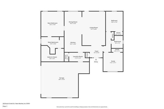 223 Duck Creek Dr in New Market, AL - Foto de edificio - Building Photo