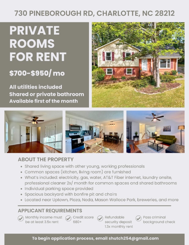 730 Pineborough Rd in Charlotte, NC - Building Photo - Building Photo