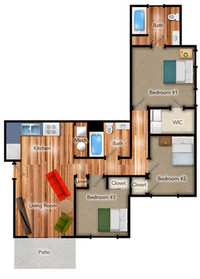 Summit Pointe Apartments in Lawrenceburg, IN - Foto de edificio - Floor Plan