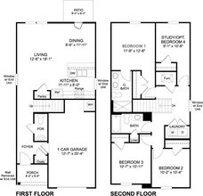 Belcourt Landing in Cleveland, TN - Foto de edificio - Floor Plan